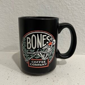Bones Coffee Company Skeleton 16 ounce Black Mug